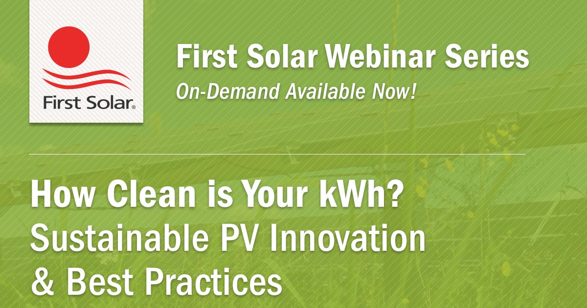 Sustainability OnDemand Webinar